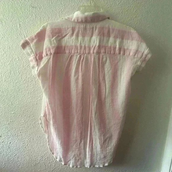 Madewell | Central Tunic Shirt in Cara Stripe size S - Picture 4 of 4